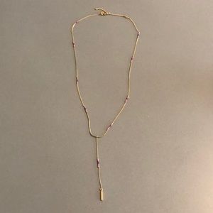 Madewell gold and beaded necklace